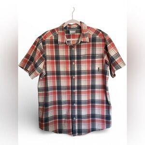 Columbia Red and‎ Blue Plaid Casual Shirt